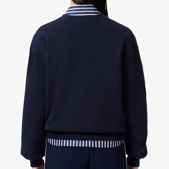 Lacoste Navy Wool Cardigan - Picture 11 of 11